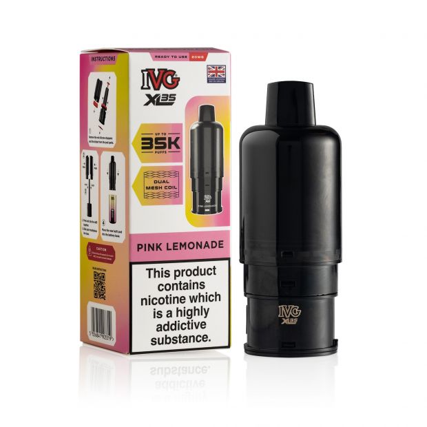 IVG XL35 Pink Lemonade pod & box